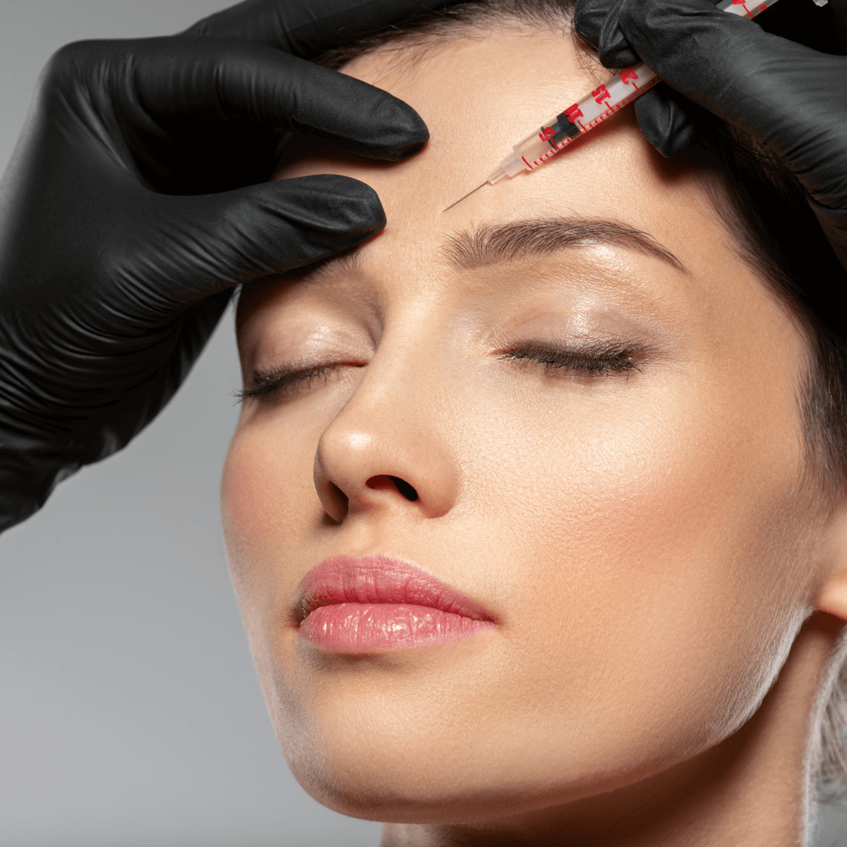 woman getting Botox injected