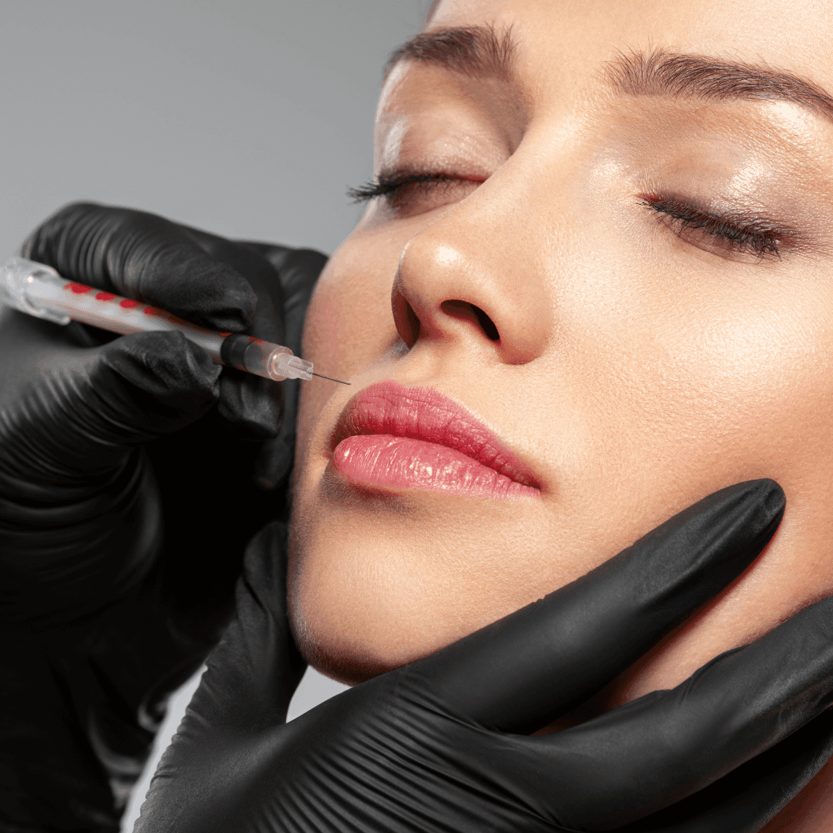 woman getting Botox injected